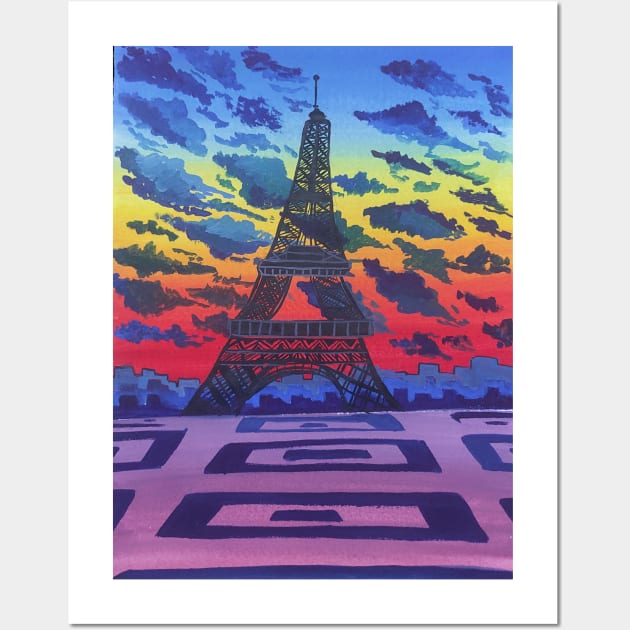 Eiffel  tower Wall Art by brought2life